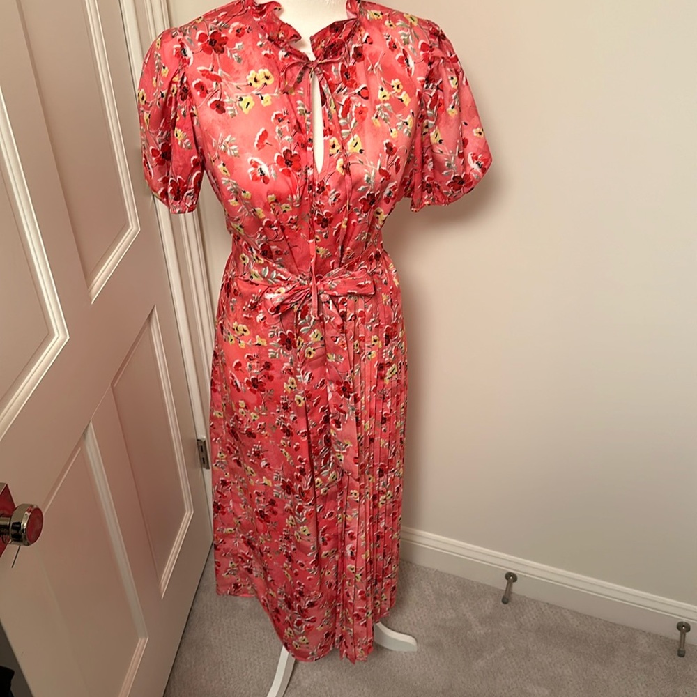Cheery pink floral by Never Fully Dressed. SZ 8.